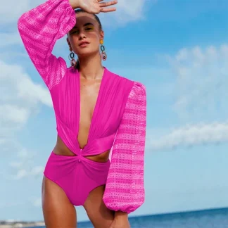 Pink One Piece Swimsuit